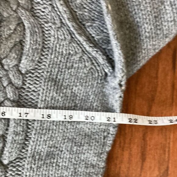 BANANA REPUBLIC XL Lambs Wool/Cashmere/ Modal Blend Ruffle Neck Chunky Sweater - Picture 5 of 9